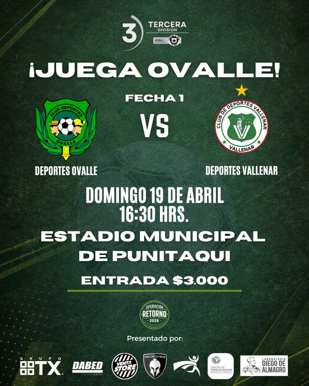 Deportes Ovalle vs Deportes Vallenar