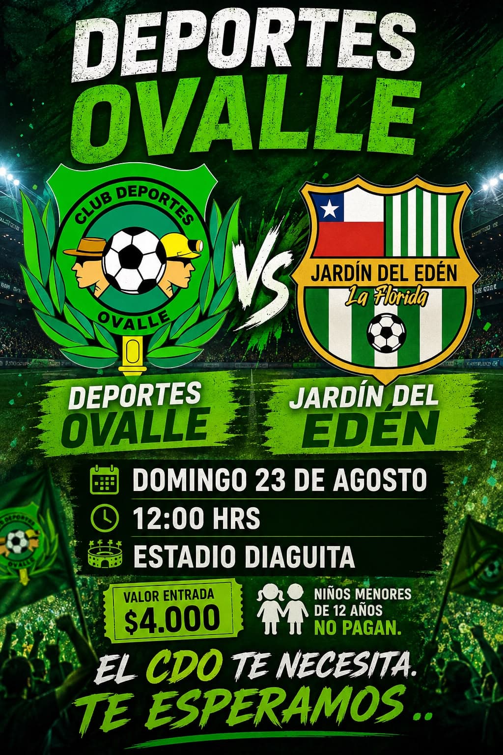 Club Deportes Ovalle v/s Jardín del Eden