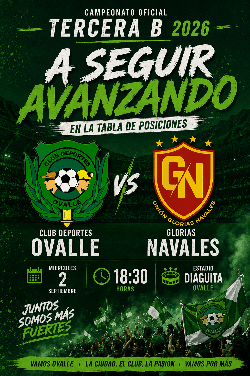 Club Deportes Ovalle v/s Glorias Navales