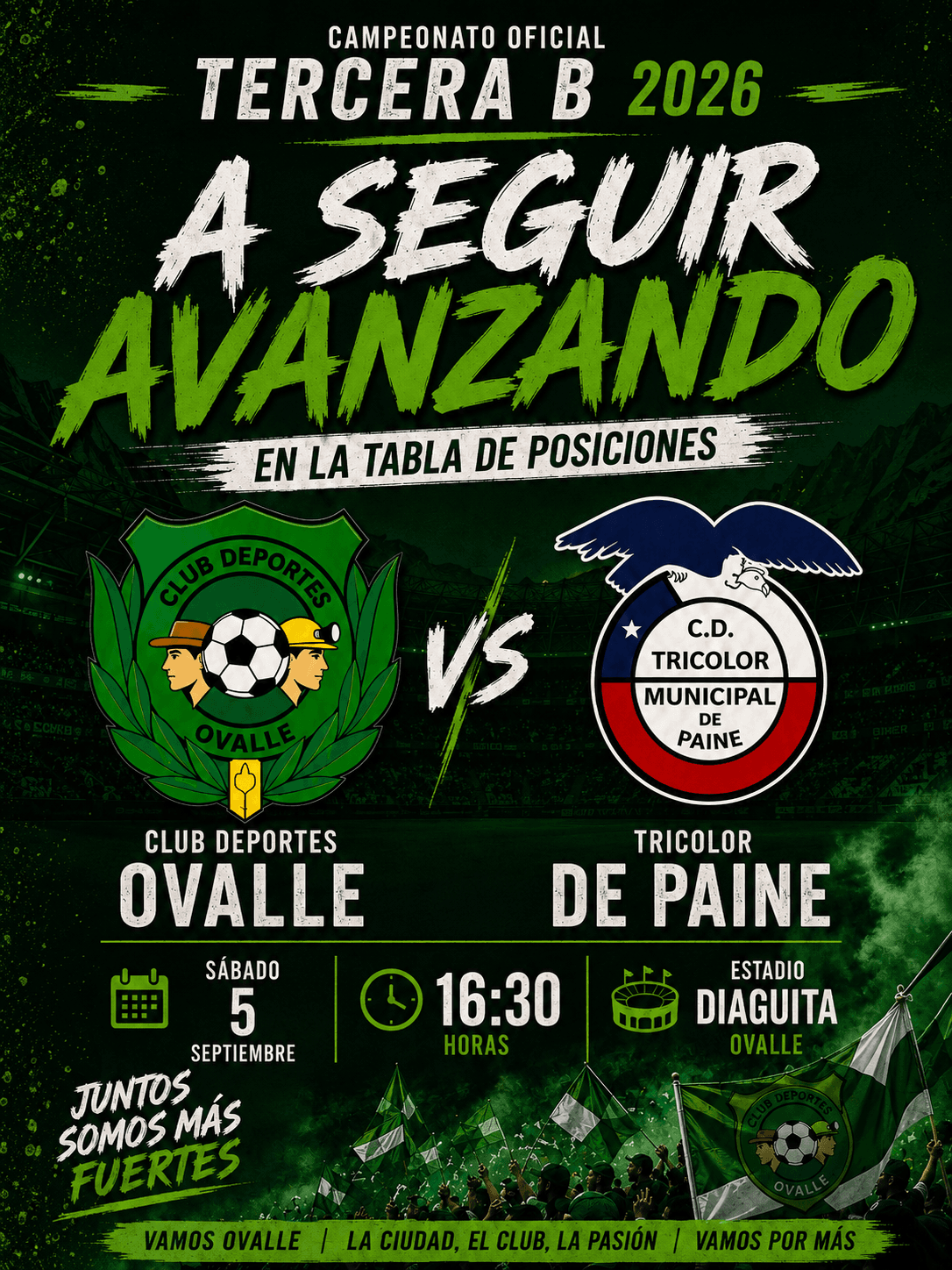 Club Deportes Ovalle v/s Tricolor de Paine